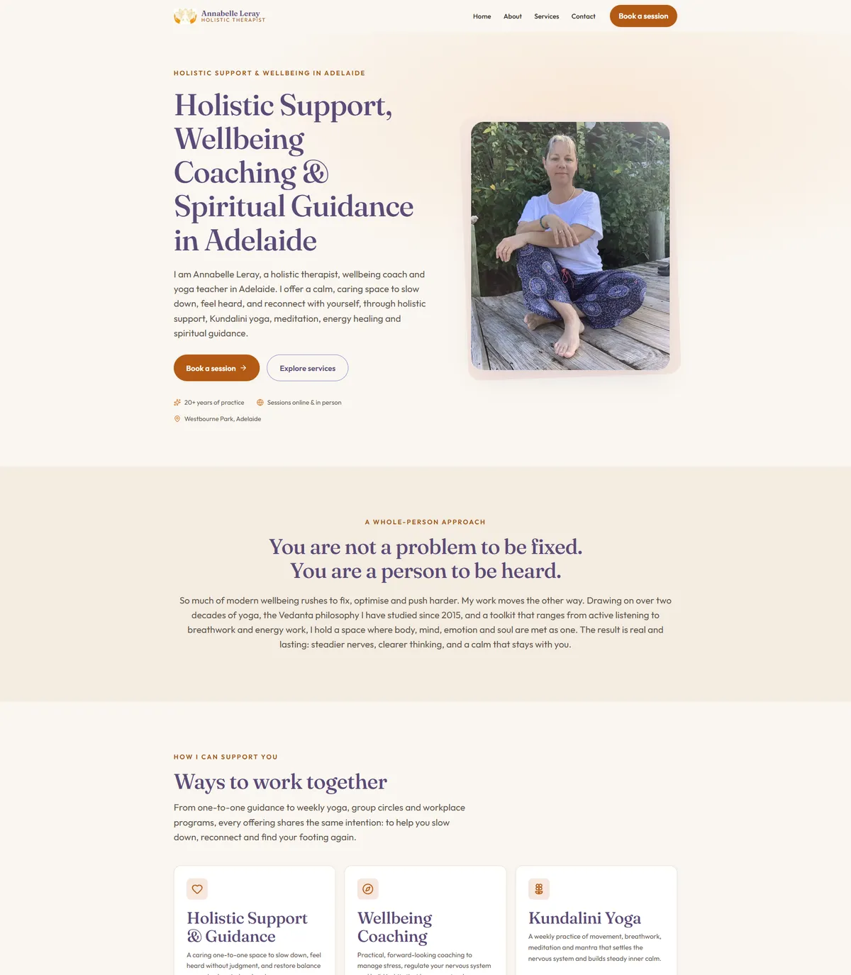 Annabelle Leray new SEO website after the rebuild